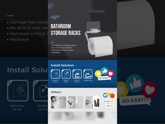 14.5cm Αυτοκόλλητο Διαφανές Κρατητή Χαρτιού τουαλέτας PET PC ρόλο ISO 9001