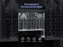 Ο ελεύθερος τοίχος ζημίας τοποθετεί τον πλαστικό κάτοχο Caddy λουτρών για το καλάθι γραφείων γραφείων κουζινών