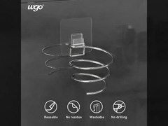 Χωρίς τρύπηση Επαναχρησιμοποιήσιμο στεγνωτήριο μαλλιών Σταθμός Συσκευές μπάνιου 130x95x70 mm