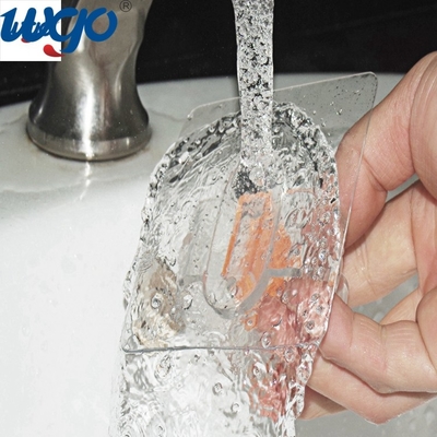 Ο τοίχος του ISO 9001 τοποθετεί τον κάτοχο 80mm λαβών σκουπών με την επαναχρησιμοποιήσιμη κολλητική ταινία