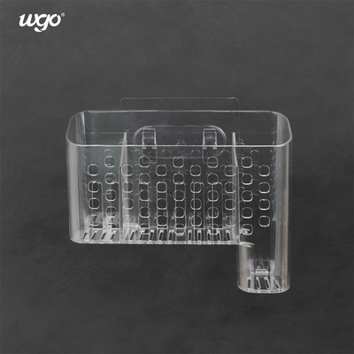 Ο ελεύθερος τοίχος ζημίας τοποθετεί τον πλαστικό κάτοχο Caddy λουτρών για το καλάθι γραφείων γραφείων κουζινών