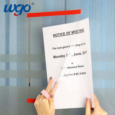 Το ακρυλικό έγγραφο 8.5 X11 καθαρίζει τον τοίχο cOem ODM Repositionable κατόχων σημαδιών τοποθετεί